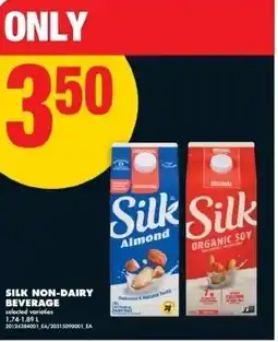 No Frills Silk non-dairy beverage offer