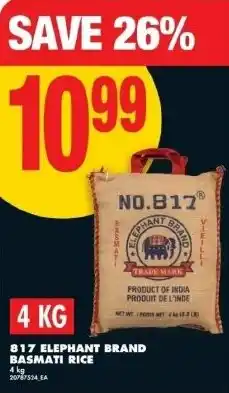 No Frills 817 elephant brand basmati rice offer