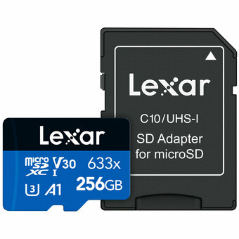 Best Buy Lexar 633x 256GB 100MB/s microSDXC Class 10 Memory Card offer