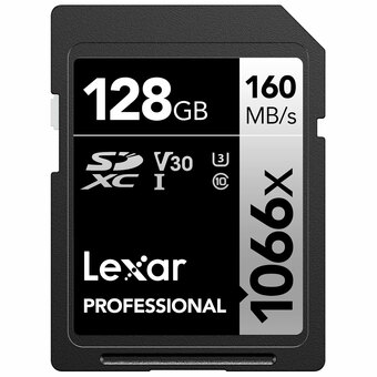 Best Buy Lexar Professional 1066x 128GB 160MB/s SDXC UHS-I Memory Card offer