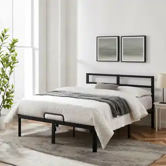 Best Buy Emery Modern Bed - Queen - Black offer