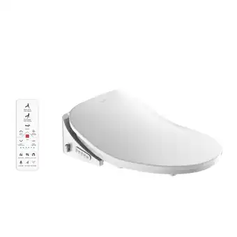 Best Buy WINGOMART White Bidet Smart Toilet Seat with heated seat & Warm Water, Hydroflush Adjustable wash position & water pressure S offer