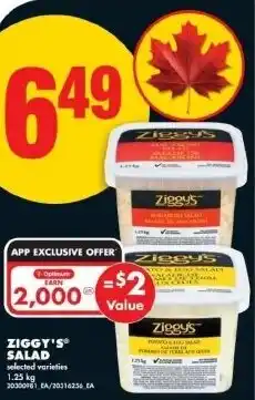 No Frills Ziggy's salad offer