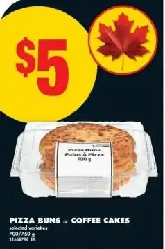 No Frills Pizza buns or coffee cakes offer
