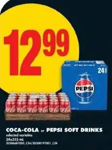 No Frills Coca-cola or pepsi soft drinks offer