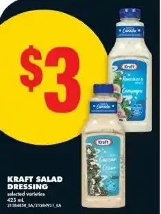 No Frills Kraft salad dressing offer