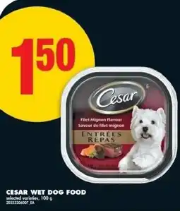 No Frills Cesar wet dog food offer