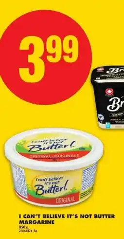No Frills I can't believe it's not butter margarine offer