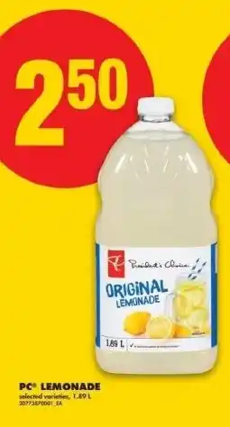 No Frills PC lemonade offer