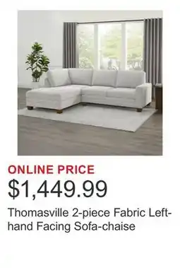 Costco Thomasville 2-piece Fabric Left-hand Facing Sofa-chaise offer