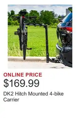 Costco DK2 Hitch Mounted 4-bike Carrier offer