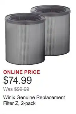 Costco Winix Genuine Replacement Filter Z, 2-pack offer