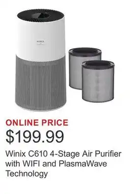 Costco Winix C610 4-Stage Air Purifier with WIFI and PlasmaWave Technology offer