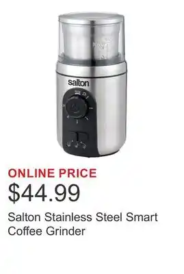 Costco Salton Stainless Steel Smart Coffee Grinder offer