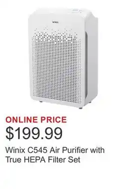 Costco Winix C545 Air Purifier with True HEPA Filter Set offer