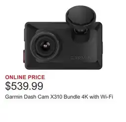 Costco Garmin Dash Cam X310 Bundle 4K with Wi-Fi offer