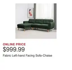 Costco Fabric Left-hand Facing Sofa-Chaise offer