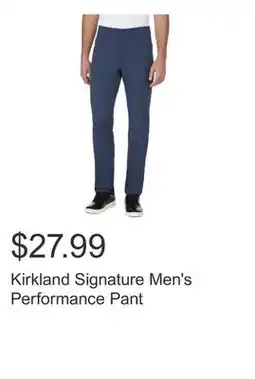 Costco Kirkland Signature Men's Performance Pant offer
