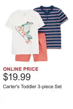 Costco Carter's Toddler 3-piece Set offer