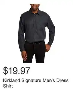 Costco Kirkland Signature Men's Dress Shirt offer