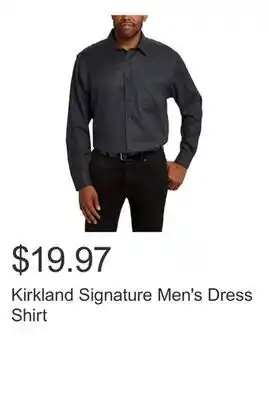 Costco Kirkland Signature Men's Dress Shirt offer