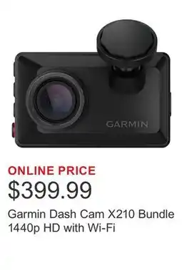 Costco Garmin Dash Cam X210 Bundle 1440p HD with Wi-Fi offer