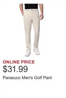 Costco Parasuco Men's Golf Pant offer