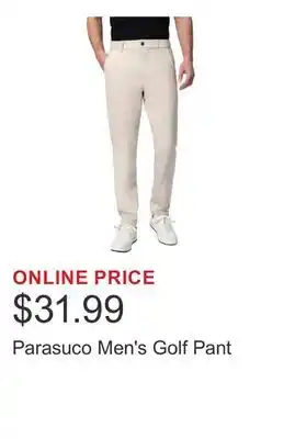 Costco Parasuco Men's Golf Pant offer