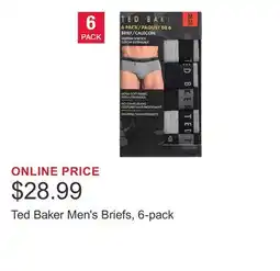 Costco Ted Baker Men's Briefs, 6-pack offer