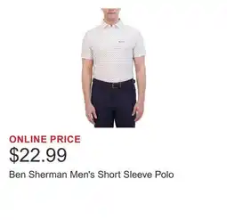 Costco Ben Sherman Men's Short Sleeve Polo offer