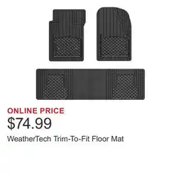 Costco WeatherTech Trim-To-Fit Floor Mat offer