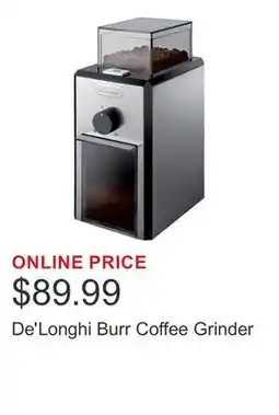 Costco De'Longhi Burr Coffee Grinder offer