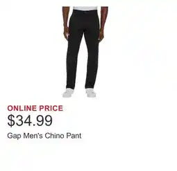 Costco Gap Men's Chino Pant offer
