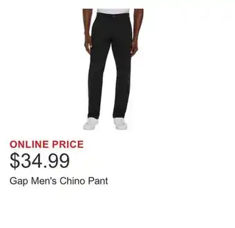 Costco Gap Men's Chino Pant offer