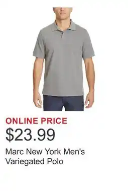 Costco Marc New York Men's Variegated Polo offer