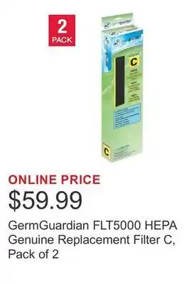 Costco GermGuardian FLT5000 HEPA Genuine Replacement Filter C, Pack of 2 offer