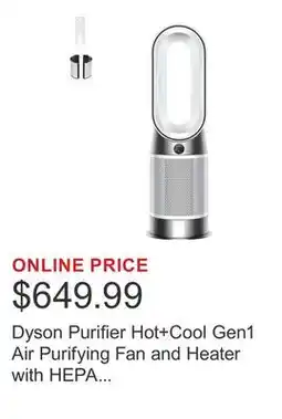Costco Dyson Purifier Hot+Cool Gen1 Air Purifying Fan and Heater with HEPA Filter offer