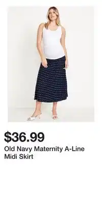 Old Navy Old Navy Maternity A-Line Midi Skirt offer