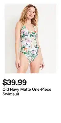Old Navy Old Navy Matte One-Piece Swimsuit offer