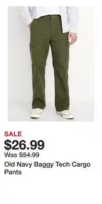Old Navy Old Navy Baggy Tech Cargo Pants offer