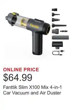 Costco Fanttik Slim X100 Mix 4-in-1 Car Vacuum and Air Duster offer