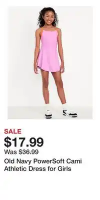 Old Navy Old Navy PowerSoft Cami Athletic Dress for Girls offer