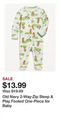 Old Navy Old Navy 2-Way-Zip Sleep & Play Footed One-Piece for Baby offer