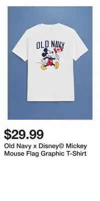 Old Navy Old Navy x Disney Mickey Mouse Flag Graphic T-Shirt offer
