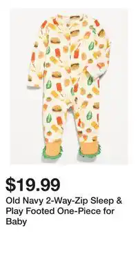 Old Navy Old Navy 2-Way-Zip Sleep & Play Footed One-Piece for Baby offer