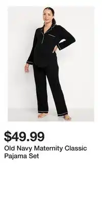 Old Navy Old Navy Maternity Classic Pajama Set offer