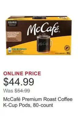 Costco McCafé Premium Roast Coffee K-Cup Pods, 80-count offer