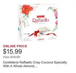 Costco Confetteria Raffaello Crisp Coconut Specialty With A Whole Almond, 400 g offer