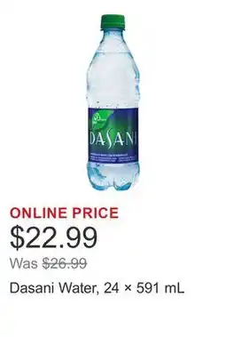 Costco Dasani Water, 24 × 591 mL offer