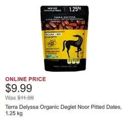 Costco Terra Delyssa Organic Deglet Noor Pitted Dates, 1.25 kg offer